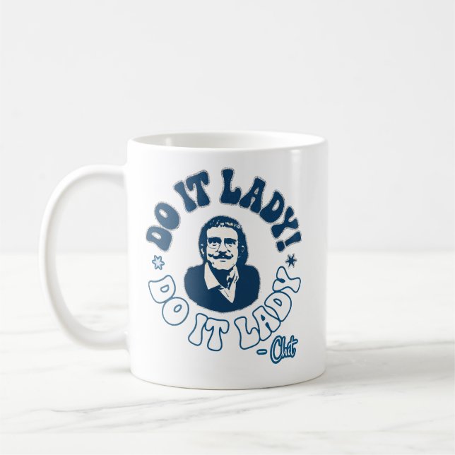 Do it lady, chit fan coffee mug (Left)