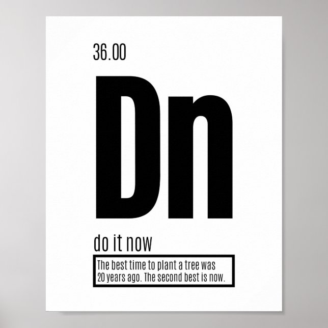 Do It Now - Fundamental Elements of Success Poster (Front)