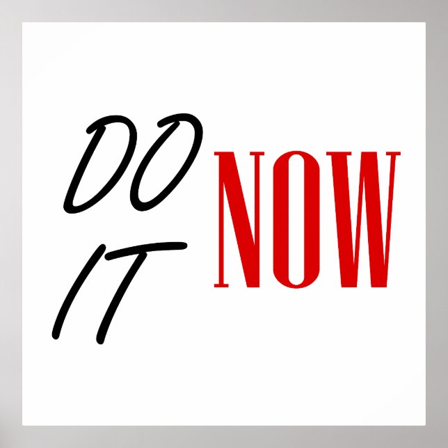 Do it now poster (Front)