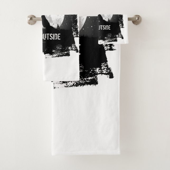 Do It Outside (hockey) Bath Towel Set (Insitu)