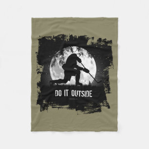 Do It Outside (Hockey) Fleece Blanket