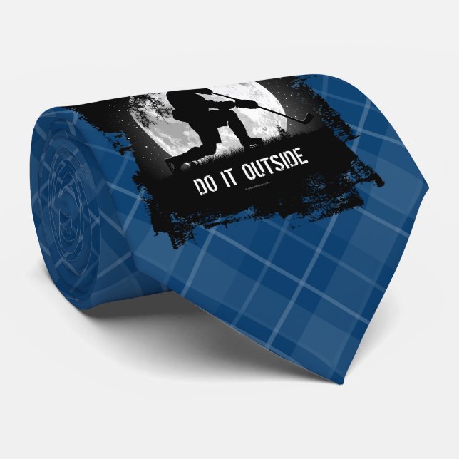 Do It Outside (Hockey) Tie (Rolled)