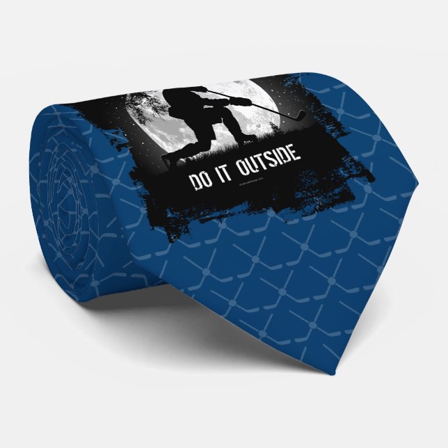 Do It Outside (Hockey) Tie (Rolled)