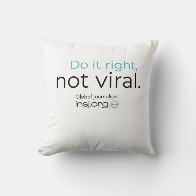Do It Right - T-Shirt Throw Pillow (Front)