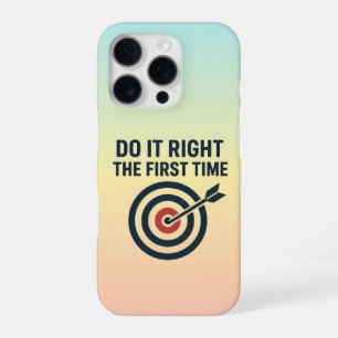Do It Right the First Time Zero Defects Target iPhone 16 Pro Case