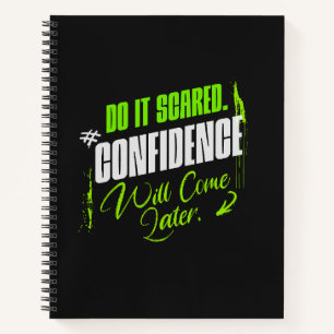 Do It Scared – Motivational Confidence for Goals Notebook