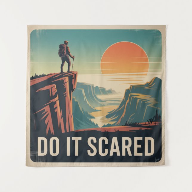 Do It Scared Tapestry (Front)