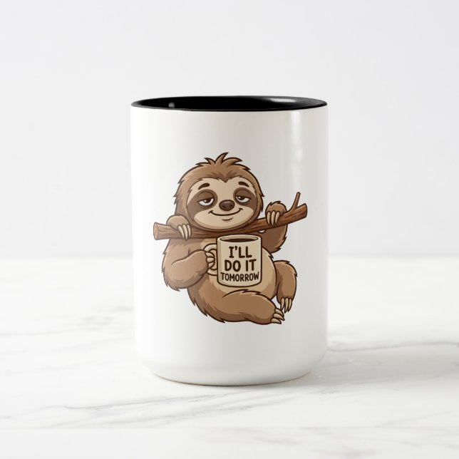 Do It Tomorrow Sloth Mug (Center)