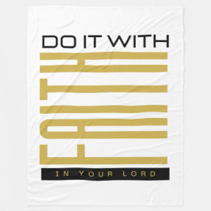 Do It With Faith Biblical Fleece Blanket