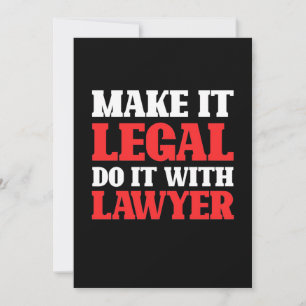 Do It With Lawyer Invitation