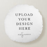 Do It Yourself 16" Round Pillow<br><div class="desc">Customize your design in Templett. After you are done editing, download your file in a JPG format (don't forget to turn on the bleed option). Upload your design here by clicking on the blue "Personalize" button.</div>