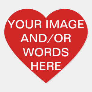 DO IT YOURSELF ~ 1.5" Heart Stickers