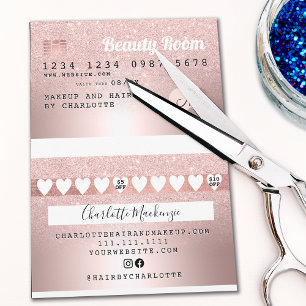 do-it-yourself Carte de crédit rose or métal parti