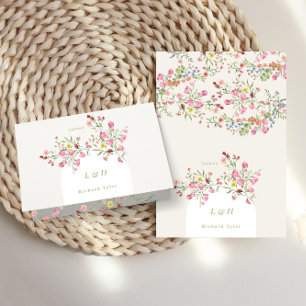 do-it-yourself Carte de place en arc fleuri à ress