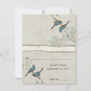 do-it-yourself Carte de pointage Turquoise Mariage
