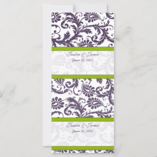 do-it-yourself Cartes de Place Mariage damassé Vin