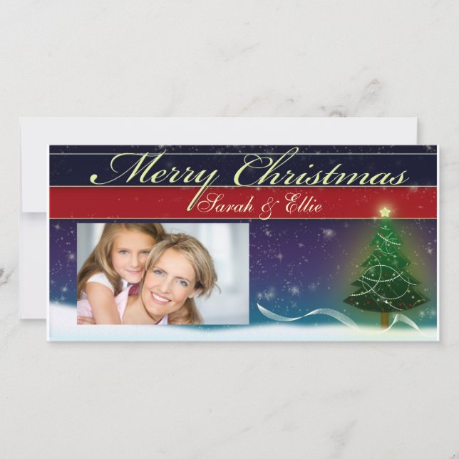 Do it yourself Christmas Card Photo template (Front)
