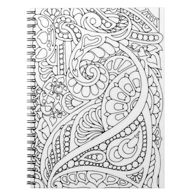 Do it Yourself Colouring Page Notebook (Front)