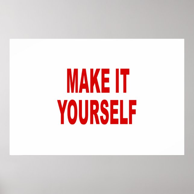 do-it-yourself Créez votre propre affiche (Devant)