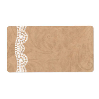 do-it-yourself dentelle Vintage Étiquettes de adre