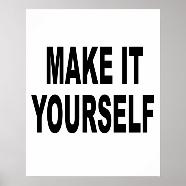 do-it-yourself Faites-Le Vous-Même Poster (Devant)