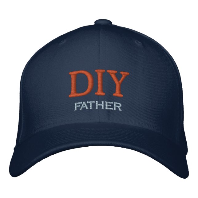 Do-It-Yourself Father Embroidered Hat (Front)