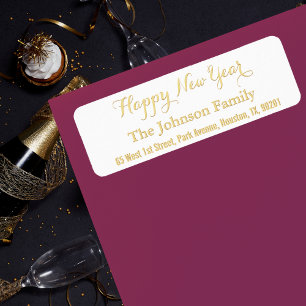 do-it-yourself Faux Gold Personnalisé Bonne Année 