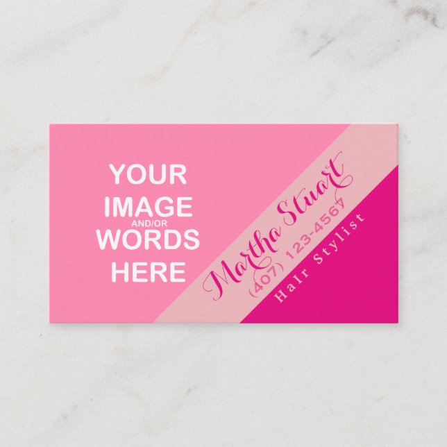 do-it-yourself / Insérer une photo - Carte de visi (Devant)