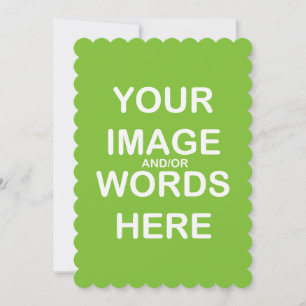 do-it-yourself - Invitations / RSVP 5X7 Scalloped