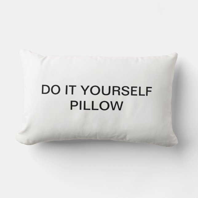 DO IT YOURSELF ~ Lumbar 13" x 21" Lumbar Pillow (Front)