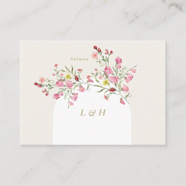do-it-yourself Nom fleurie de printemps carte plac (Devant)