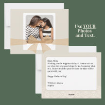 do-it-yourself photo Carte de fête des mères avec 