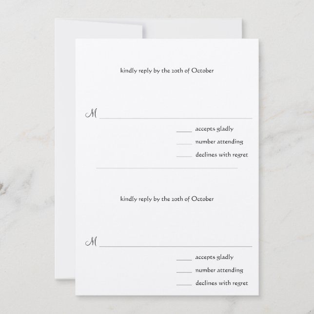 do-it-yourself vous cotez les cartes RSVP de maria (Devant)