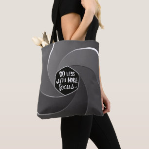 Do less with more focus tote bag