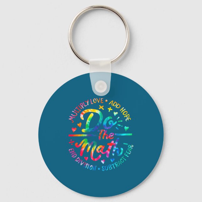 Do Love Math Multiply Add Hope Math Keychain (Front)