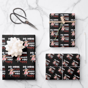 Do More of What Makes You Happy - Baseball Wrapping Paper Sheet
