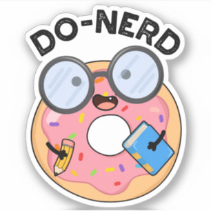 Do-nerd Funny Nerdy Doughnut Pun 