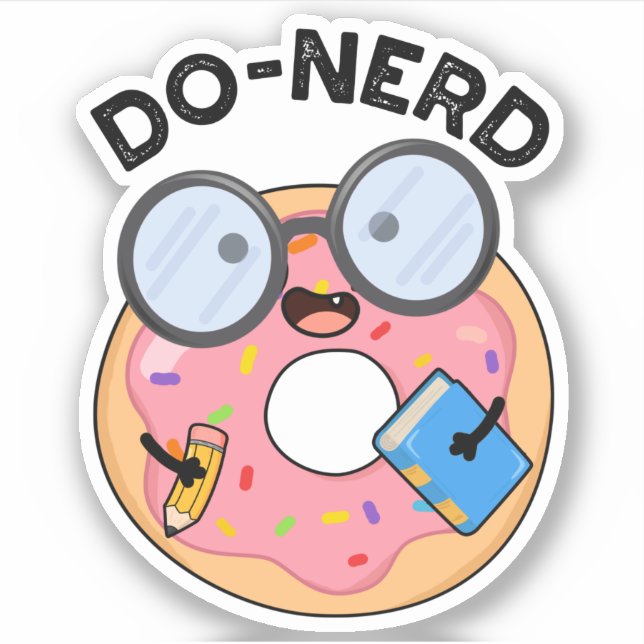 Do-nerd Funny Nerdy Doughnut Pun  (Front)