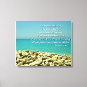 Do not be anxious about anything... canvas print