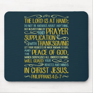 Do Not Be Anxious - Philippians 4:5-7 Mouse Pad