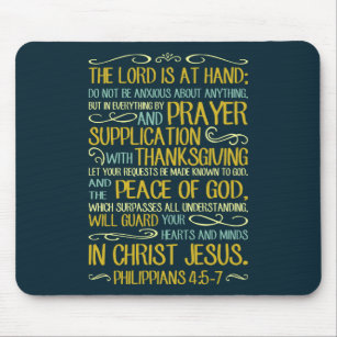 Do Not Be Anxious - Philippians 4:5-7 Mouse Pad
