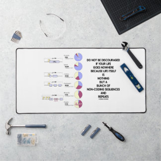 Do Not Be Discouraged Life Non-Coding Sequences Desk Mat