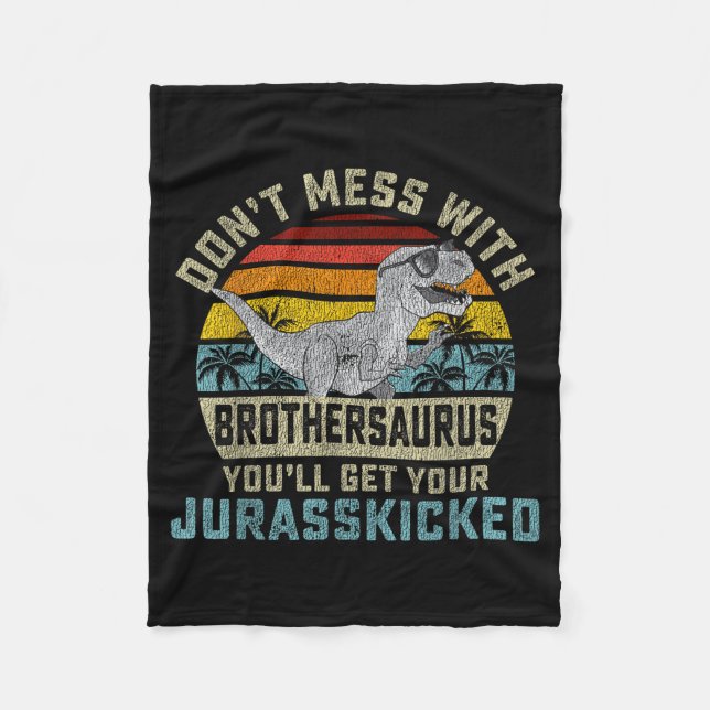 Do Not Be With Brothers And Become Jurkicked Broth Fleece Blanket (Front)