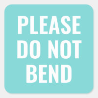 Do not bend trendy simple modern business