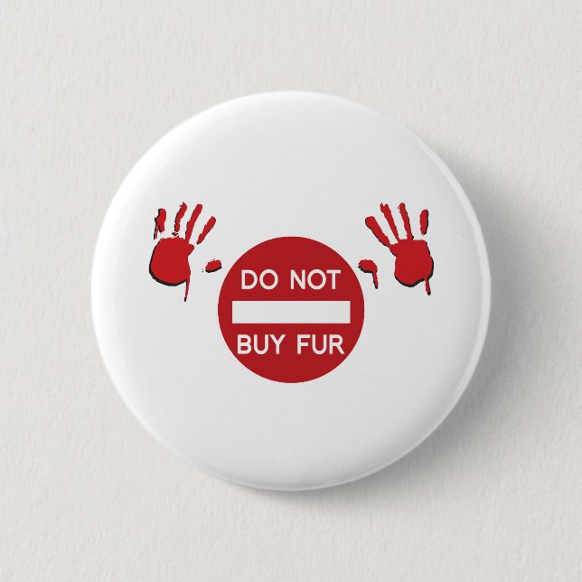 Do not buy Fur 2 Inch Round Button (Front)