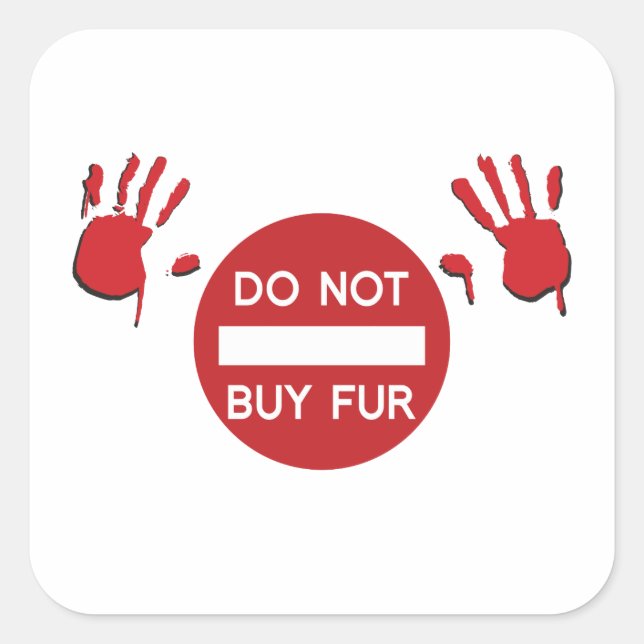 Do not buy Fur Square Sticker (Front)