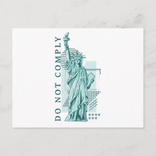Do Not Comply Holiday Postcard