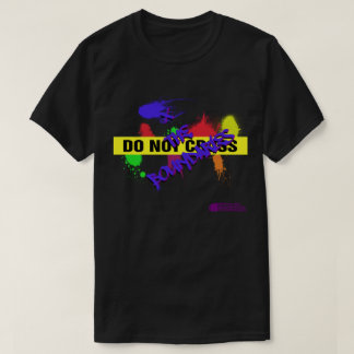 Do Not Cross/X the Boundaries Men's Black T-Shirt