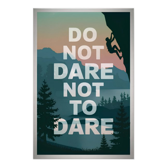 Do not dare not to dare poster (Front)