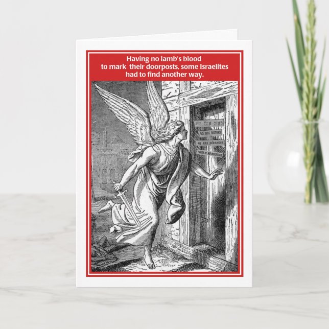 Do Not Disturb Angel of Death Funny Passover Card (Front)